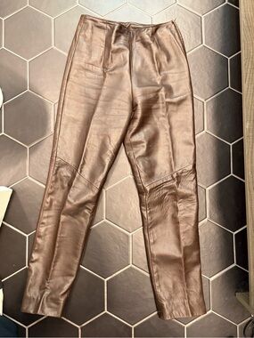 Genuine leather pants